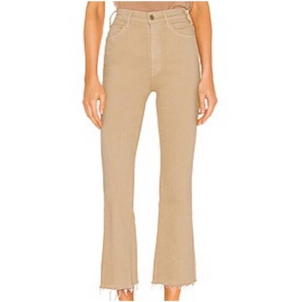 Mother Jeans the Insider Ankle Fray in So Far Gone Women's Size 25 Khaki